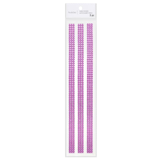 12 Packs: 3 ct. (36 total) Violet Border Bling Stickers by Recollections™